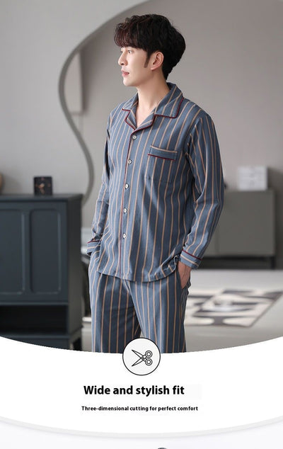 Pijama Hombre Algodón Ligero - Conjunto Cómodo para Casa Otoño Invierno - Image 33