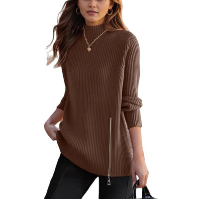 Suéter Cuello Alto Suelto para Mujer - Abrigo Tejido Versátil - Image 5