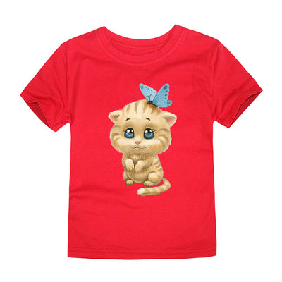 Playera Infantil con Estampado de Animales por Transferencia de Calor - Image 19