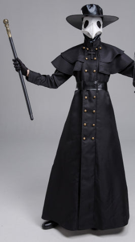 Disfraz de Doctor de la Peste Medieval - Traje Oscuro Cuervo para Halloween - Image 10