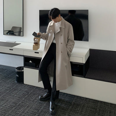 Abrigo Ejecutivo Británico Versión Coreana para Hombre - Image 15