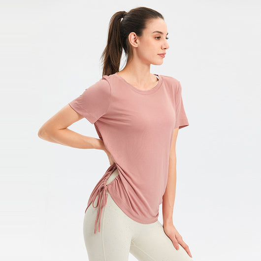 Blusa Suelta de Cuello Redondo en Color Sólido para Mujer - Image 12