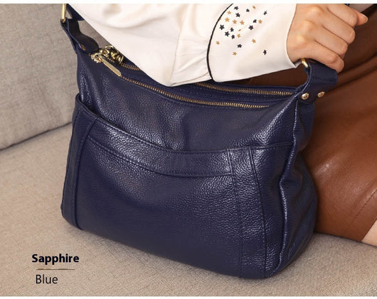 Bolso de Cuero Genuino de Gran Capacidad - Bolsa Madre Tipo Hombro - Image 18