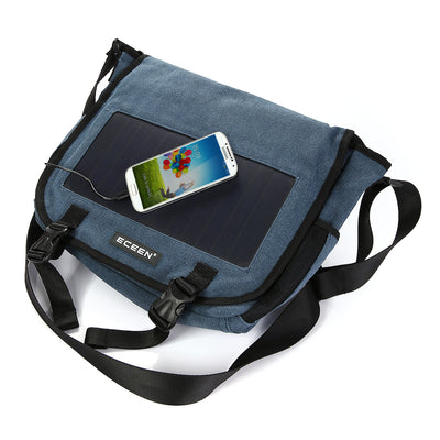 Mochila de Lona con Carga Solar para Deportes al Aire Libre - Image 6