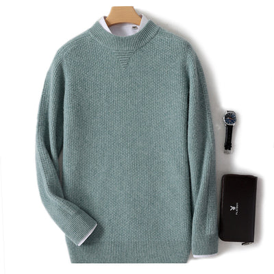 Suéter de Cachemira con Patrón Rombo para Hombre - Invierno - Image 7