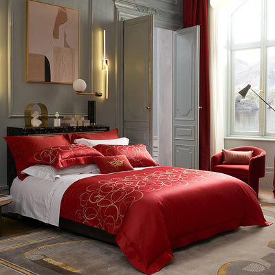 Juego de Cama Completo 4 Piezas Algodón Puro Jacquard - Image 13