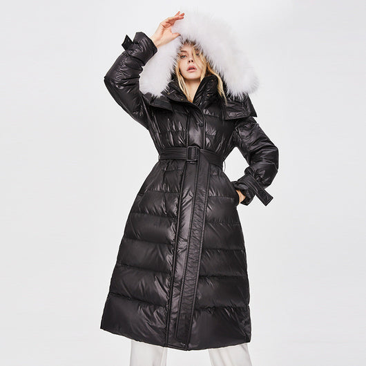 Chaqueta Acolchada Larga de Plumón para Mujer - Abrigo Cálido y Elegante - Image 11
