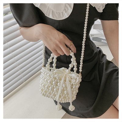 Bolso Mensajero de Perlas con Cadena Elegante para Mujer - Image 23