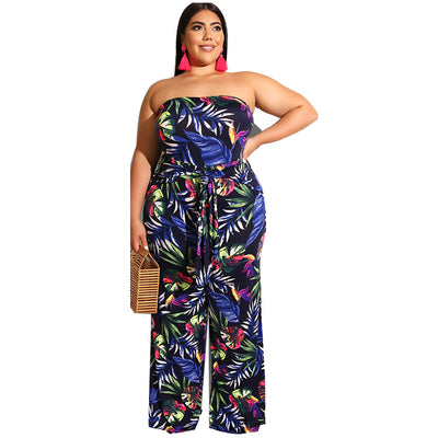 Jumpsuit Estrapless Primavera con Estampado Europeo - Image 14