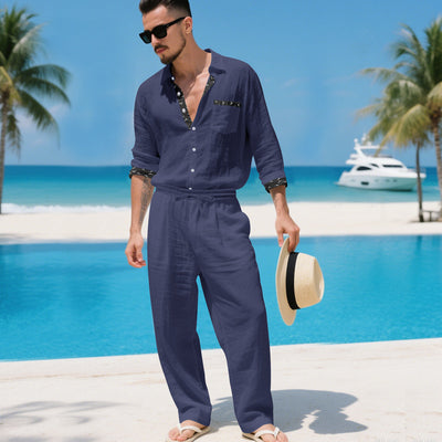 Conjunto de Lino para Hombre: Camisa y Pantalón - Image 30
