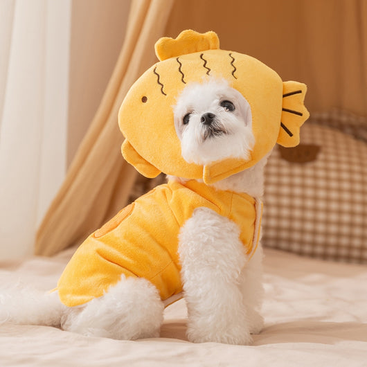 Abrigo Térmico para Perros - Traje Acolchado con Sombrero y Chaleco - Image 10