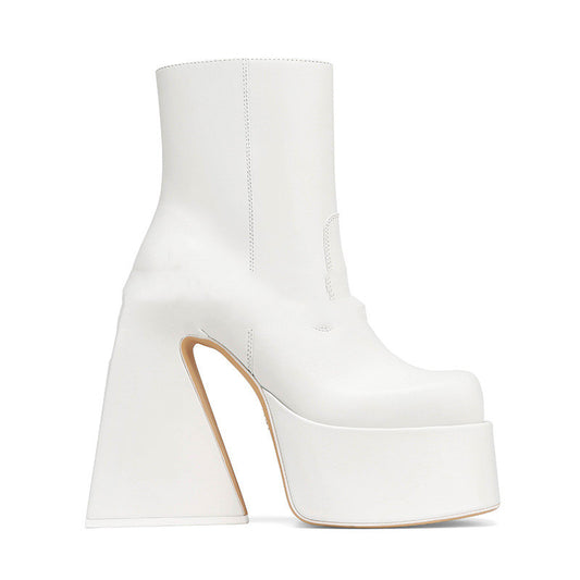 Zapatos Mujer Tacón Cuadrado Grueso Estilo Clásico - Image 2