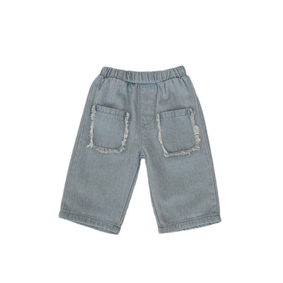 Pantalones Cortos Denim de Algodón con Bolsillos para Niños - Image 5