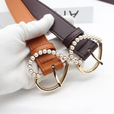 Cinturón con Hebilla de Perla Incrustada - Diseño Elegante - Image 8