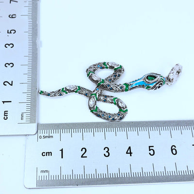 Colgante Serpiente Turquesa - Joya del Zodiaco Trendy - Image 7