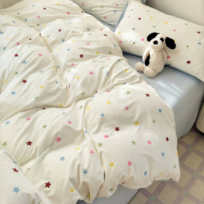 Juego de Cama 4 Piezas 100% Algodón Puro Lavado - Image 10