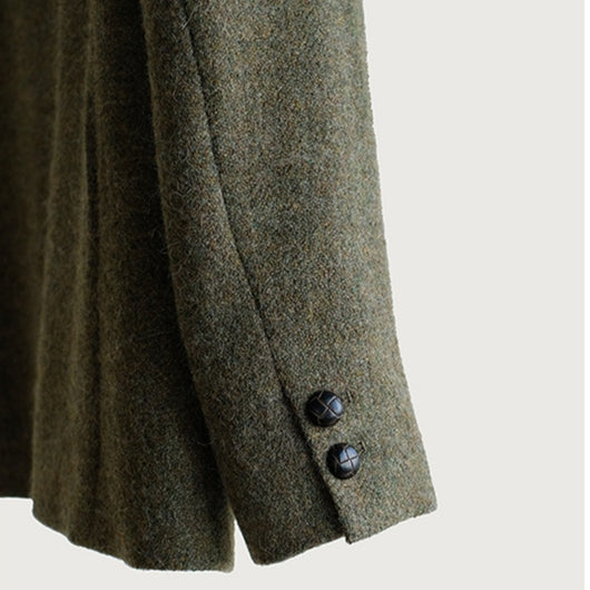 Abrigo de Lana Vintage Tweed para Otoño e Invierno - Image 4