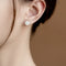 Aretes de Plata Esterlina con Jade Hetian y Baño de Oro