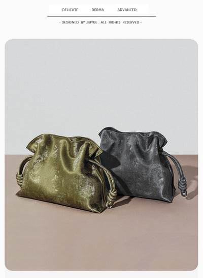 Bolsa de la Suerte con Cordón de Satén y Cuero Genuino - Image 18