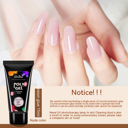 Extensiones de Uñas con Pegamento Cristal UV Beauty - Image 15