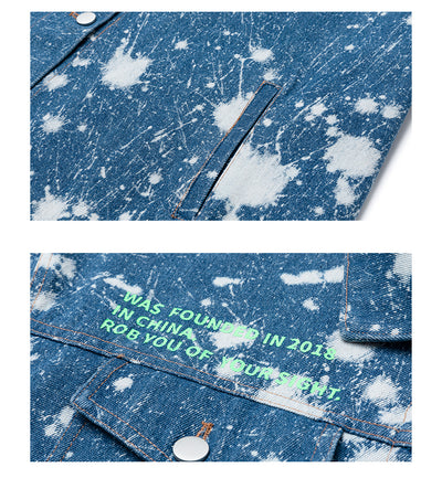 Chaqueta Denim Oversized Tie Dye con Lavado Artesanal - Image 15
