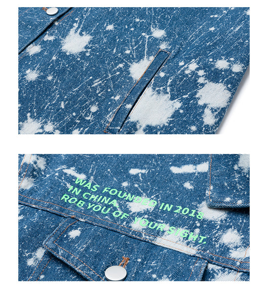 Chaqueta Denim Oversized Tie Dye con Lavado Artesanal - Image 15