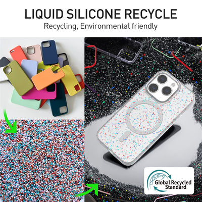 Funda Magnética de Silicona Líquida con Degradado de Colores - Image 14