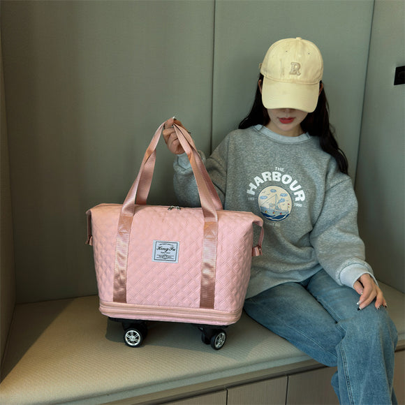 Bolsa de Viaje Multiusos con Ruedas y Separación Seco-Húmedo
