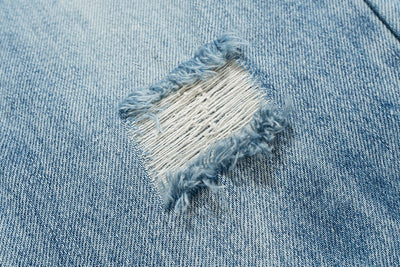 Pantalones Bootleg Paris Style con Patrón Rayo Efecto Lavado y Corte Desgarrado - Image 18
