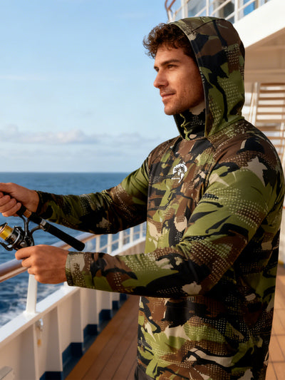 Camisa de Pesca Técnica con Protección Solar - Jersey Multideporte Manga Larga