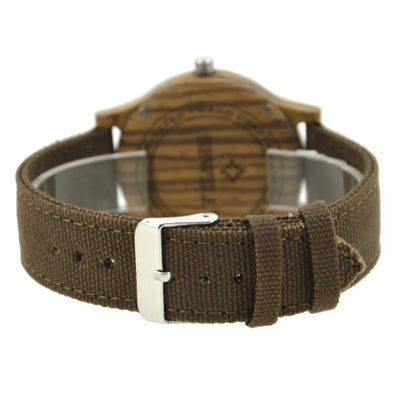 Reloj de Madera con Correa de Lona - Image 17