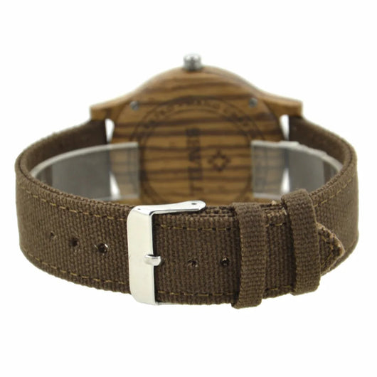 Reloj de Madera con Correa de Lona - Image 17