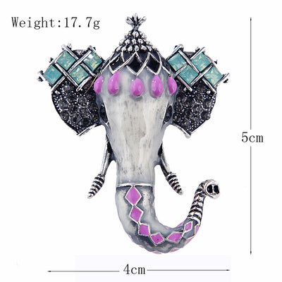 Elefante Miniatura Retro Esmaltado en Colores Pastel - Image 15