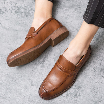 Zapatos de Cuero Casual para Hombre - Estilo Empresarial - Image 2