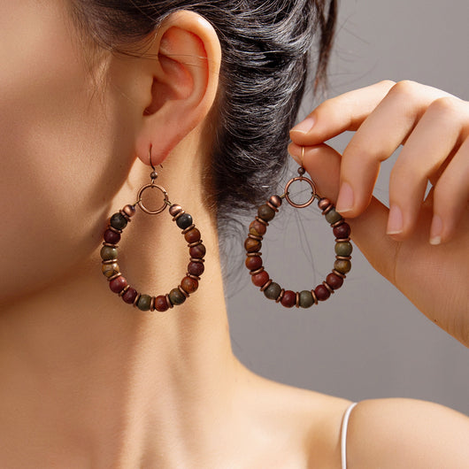 Aretes de Bronce con Tarjeta de Papel Kraft - Image 10