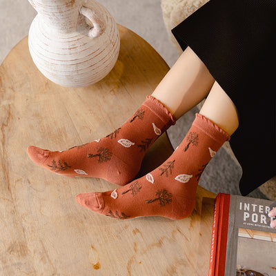 Calcetines Retro Estilo Japonés Ins para Mujer - Tubo Medio Hyuna - Image 3