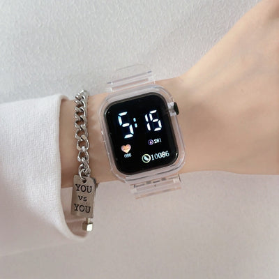 Reloj Digital LED de Pantalla Cuadrada - Image 11