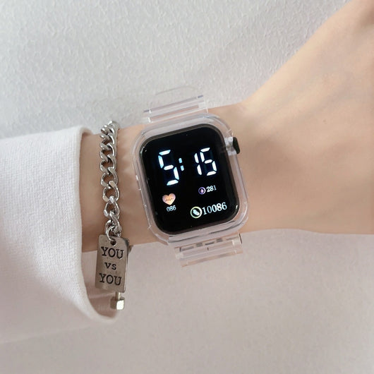 Reloj Digital LED de Pantalla Cuadrada - Image 11