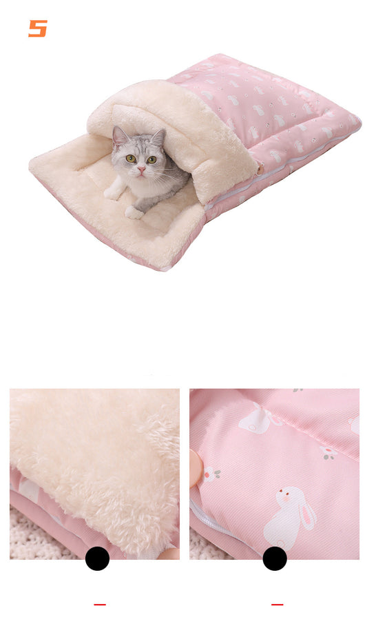 Cama Térmica Plegable para Gatos y Perros con Colchoneta Desmontable - Image 12