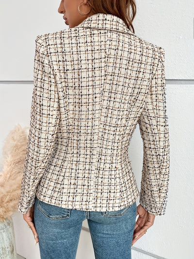 Blazer Cuadros Elegante Doble Botonadura - Image 5