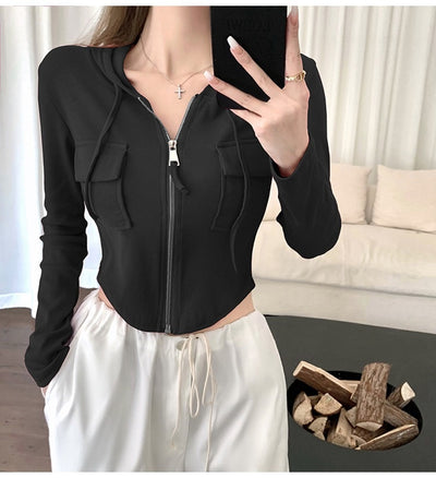 Cardigan Corto con Capucha para Mujer - Image 13