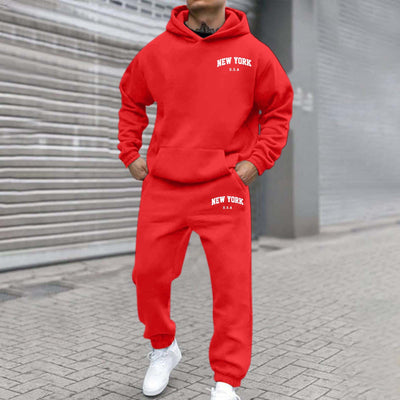 Sudadera con Capucha Forrada en Polar con Diseño Estampado para Hombre - Image 4