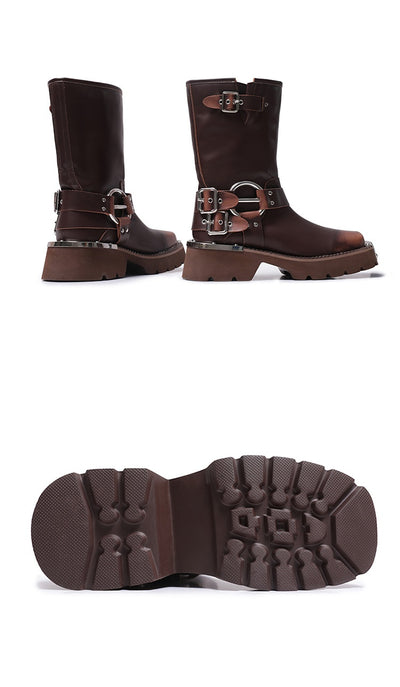 Botas Vaqueras Marrones con Tacón Elevador - Estilo Western Versátil - Image 8