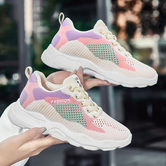 Tenis Deportivos Colorblock para Mujer - Ligeros, Transpirables y Versátiles - Image 5