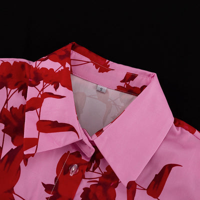 Conjunto Ejecutivo: Camisa Estampada con Falda de Cintura Alta y Abertura Lateral - Image 20