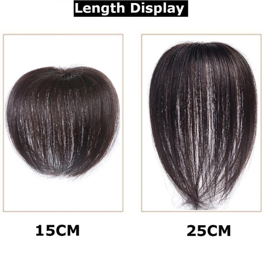 Peluca Mujer Cabello Liso Raya Central con Flequillo Lateral - Sistema de Dos Clips - Image 4