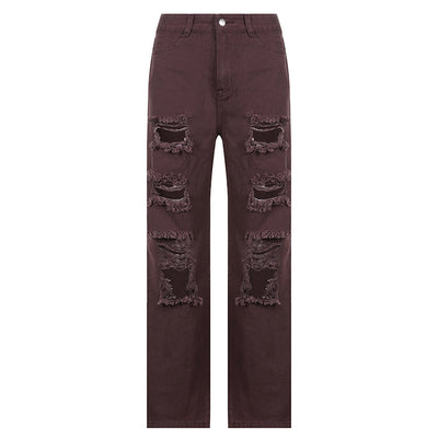 Jeans Rectos de Cintura Alta con Detalles Asimétricos - Image 12