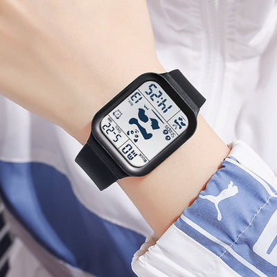 Reloj Deportivo Panda Cuadrado Unisex Resistente al Agua con Múltiples Funciones - Image 2