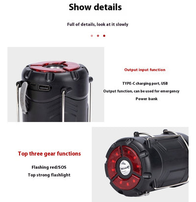 Lámpara de Camping Dual Power - Linterna LED para Tienda de Campaña - Image 11