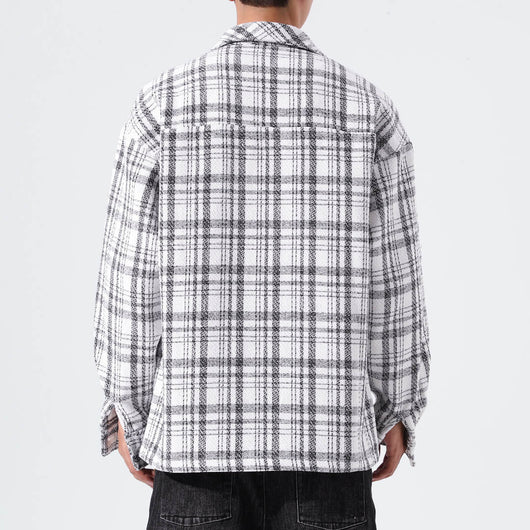 Camisa Abrigo Cuadros Versátil para Hombre y Mujer - Image 10